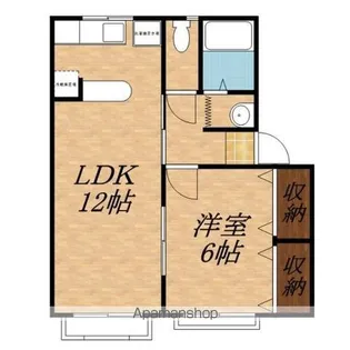 ハイツ松崎B棟【2階】の間取り